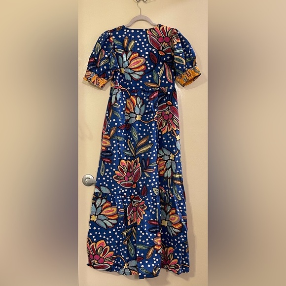 TABITHA‎ BROWN x TARGET Mixed Floral Polka Dot Print Puff Sleeve Maxi Dress - Picture 8 of 13